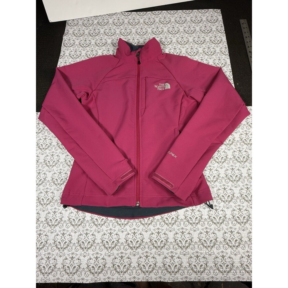 The North Face Apex Bionic Softshell Jacket Womens XS Pink Full Zip Windbreaker